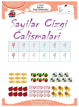 Çocuklar İçin Çizgi Çalışma Sayfaları 